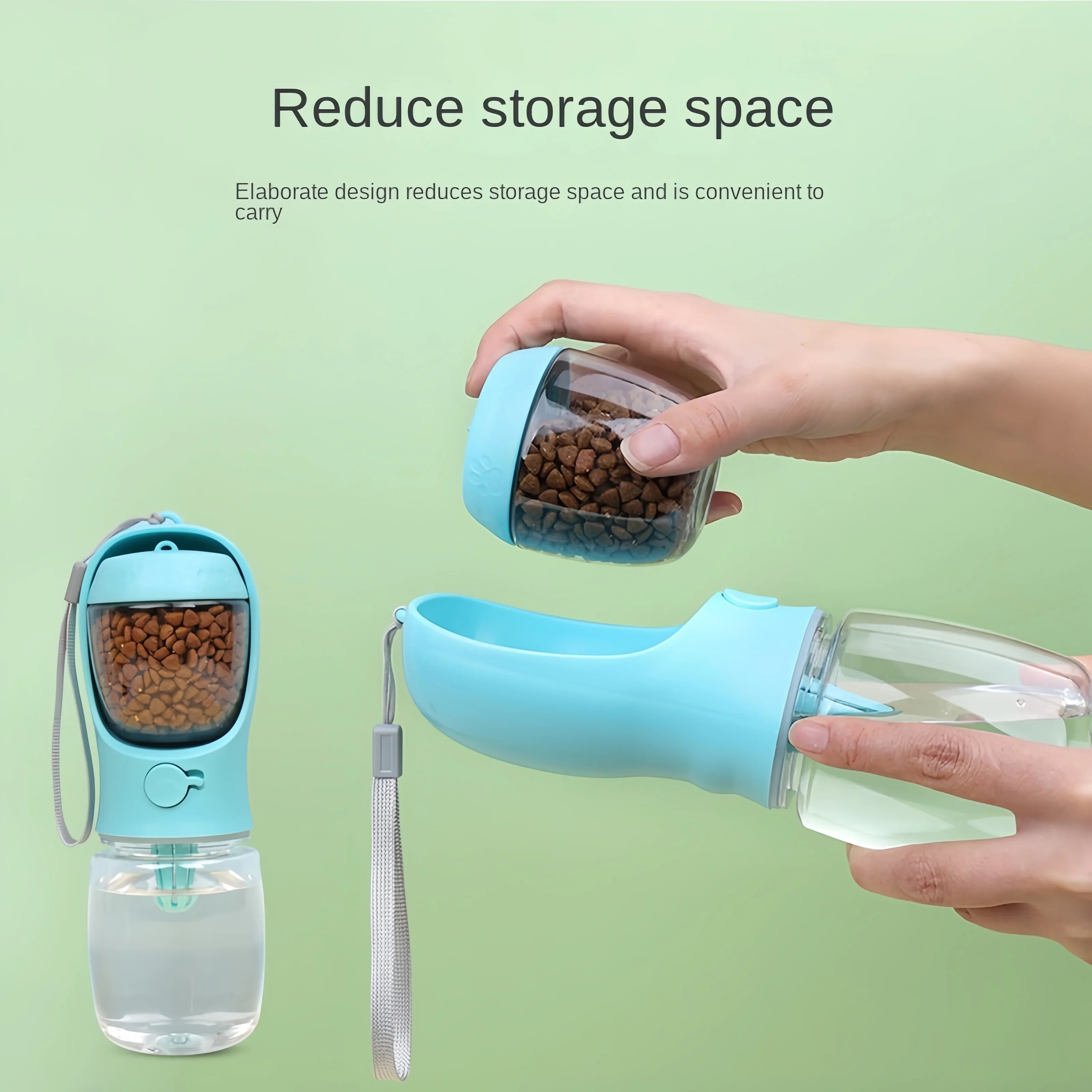 Portable Dog Water Bottle & Food Container