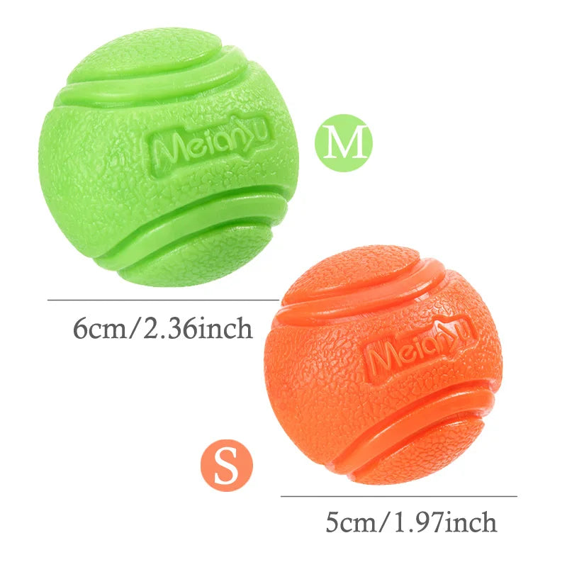 Interactive Rubber Dog Ball- Durable Chew & Bouncy Fetch Toy