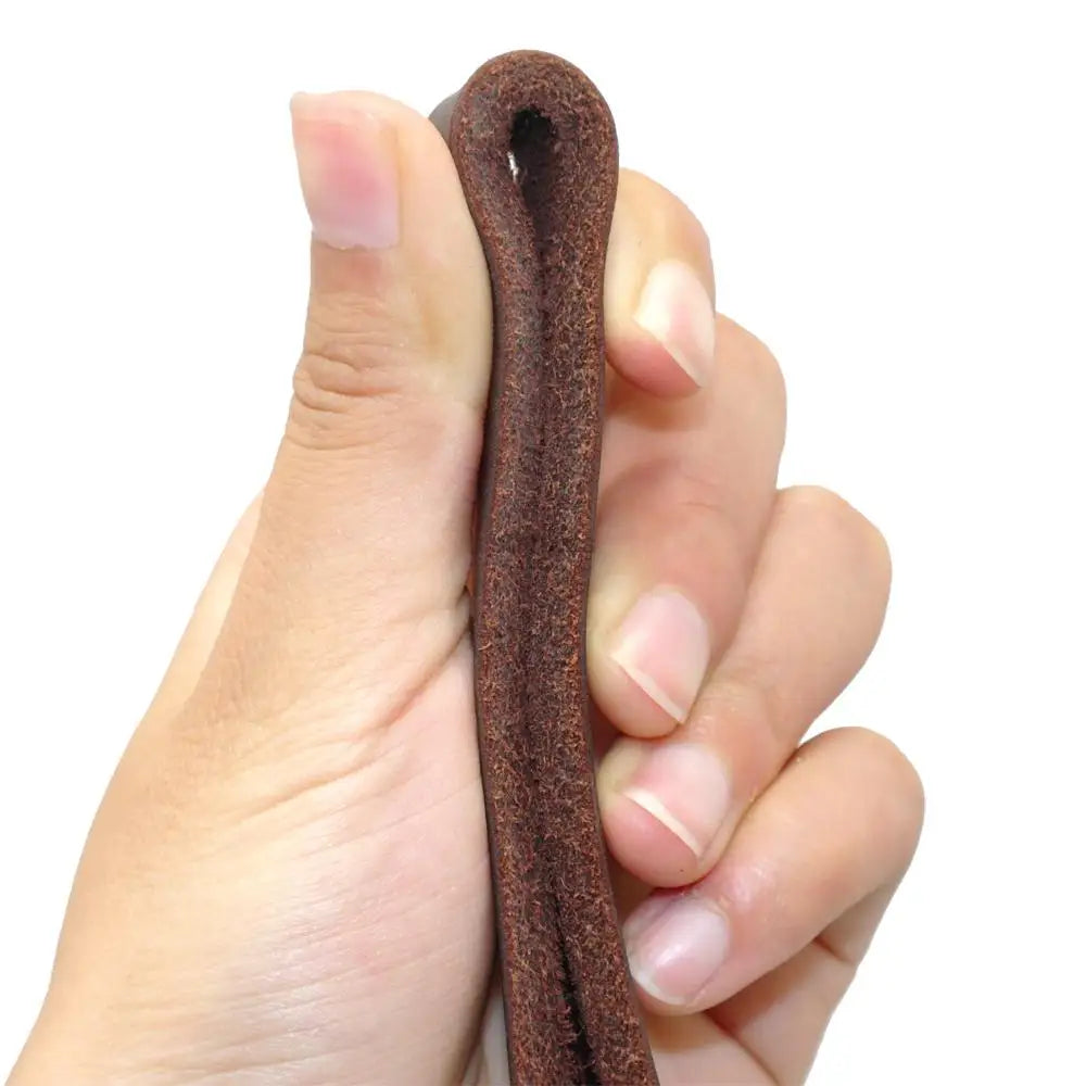 Premium Leather Dog Leash with Copper Hook