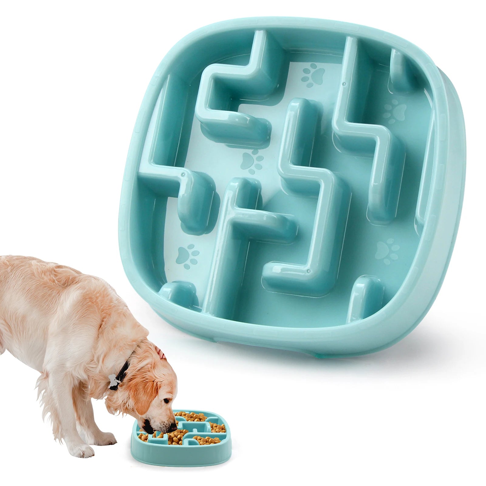 Slow Feeder Dog Bowl- Non-Slip, Anti-Choke & Healthy Eating Solution