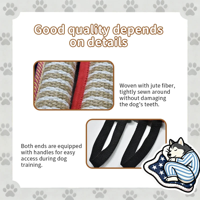 Durable Dog Bite Tug Toy- Suitable for All Breeds, Sizes, & Ages