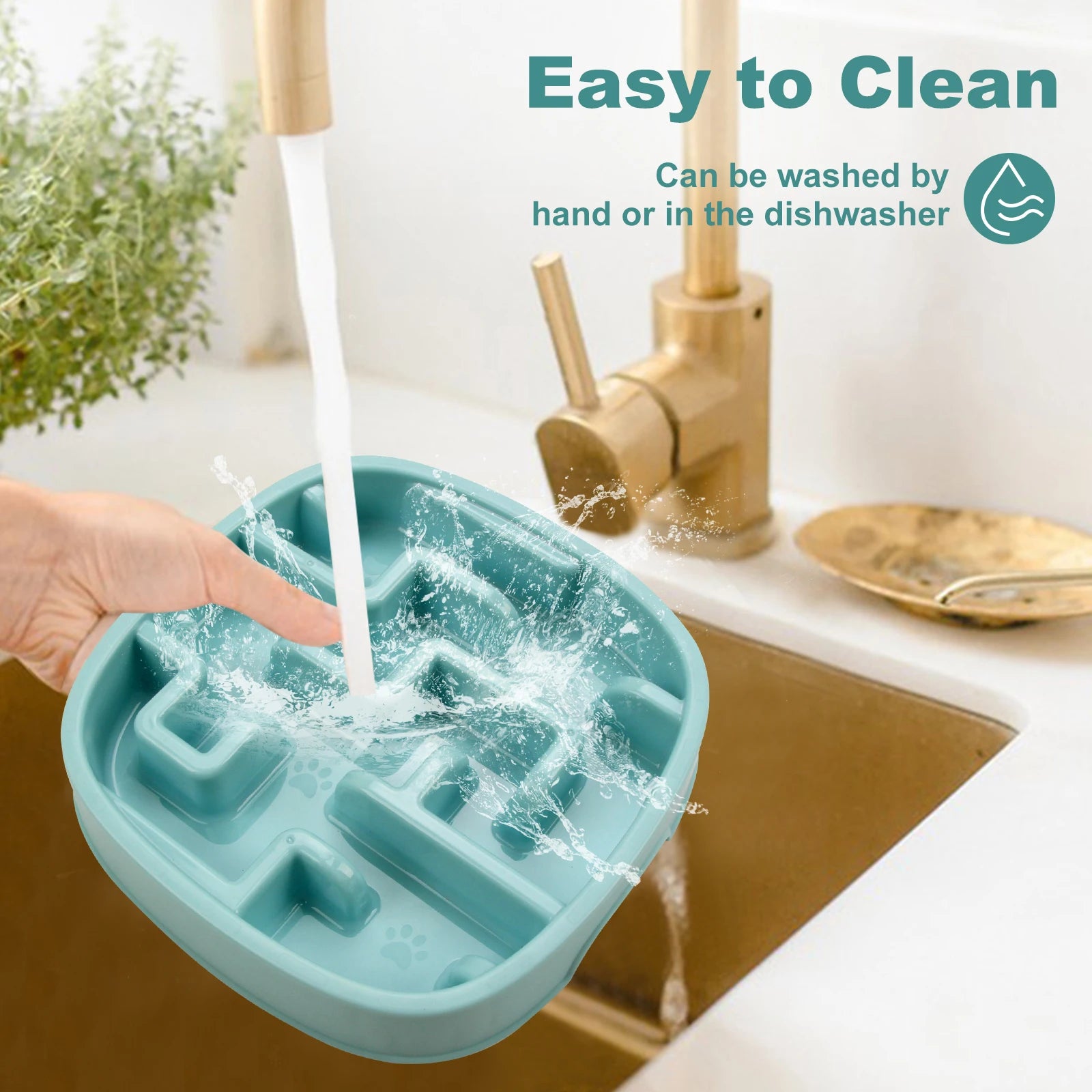 Slow Feeder Dog Bowl- Non-Slip, Anti-Choke & Healthy Eating Solution