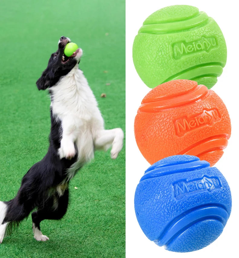 Interactive Rubber Dog Ball- Durable Chew & Bouncy Fetch Toy