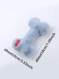 Squeaky Plush Bone Dog Toy-Soft Chew & Perfect for Play