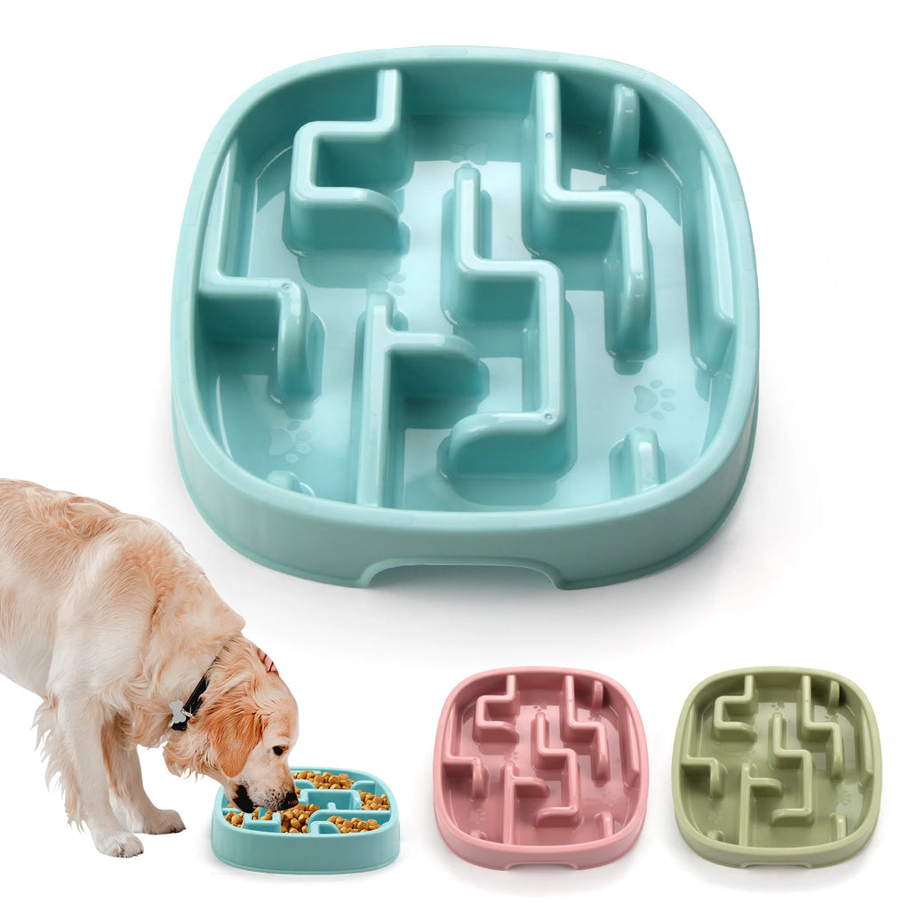 Slow Feeder Dog Bowl- Non-Slip, Anti-Choke & Healthy Eating Solution