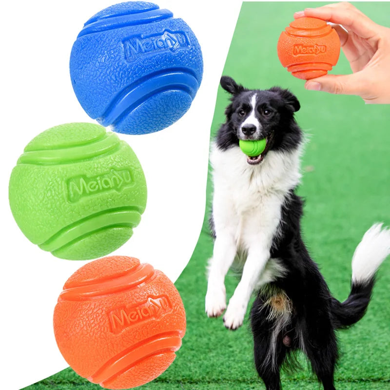 Interactive Rubber Dog Ball- Durable Chew & Bouncy Fetch Toy