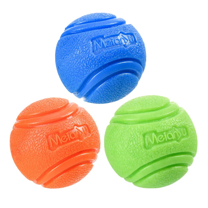 Interactive Rubber Dog Ball- Durable Chew & Bouncy Fetch Toy